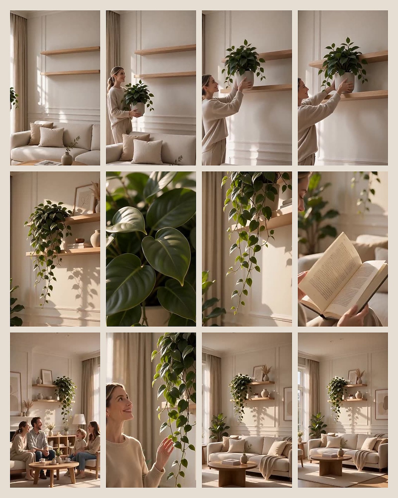 Lifestyle Promotional Video storyboard and visual frames